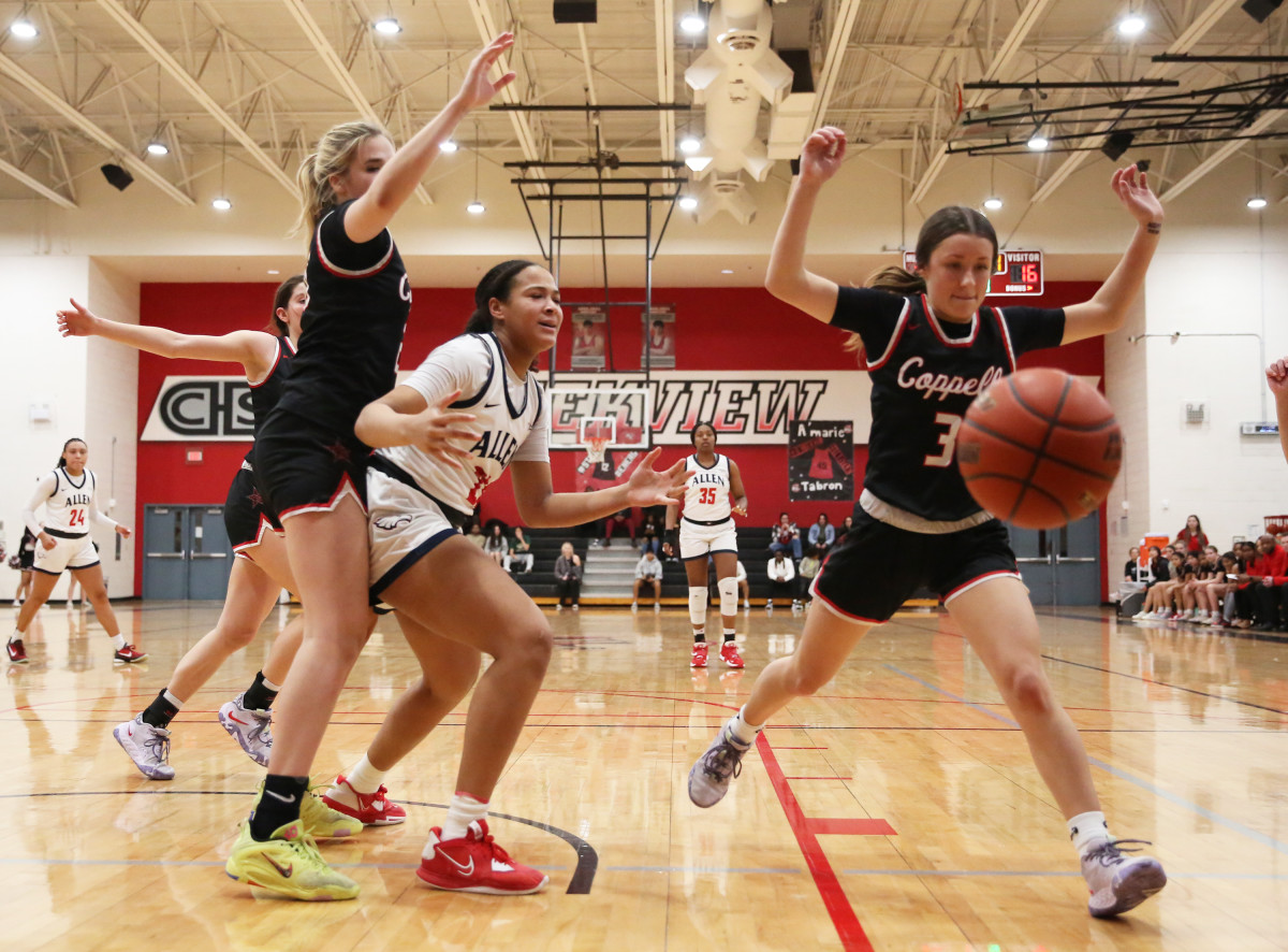 Coppell Allen Texas 6A UIL girls basketball bi-district playoffs 021323 Brian McLean 21
